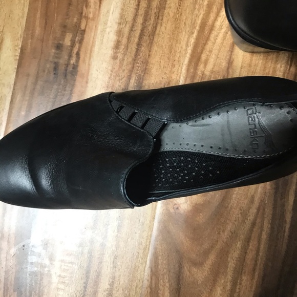 DANSKO BLACK LEATHER RAPHAEL CLOGS SIZE EU 37 - Picture 4 of 6